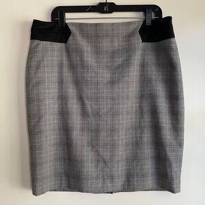 The Limited Plaid Pencil Mini Skirt Size 14